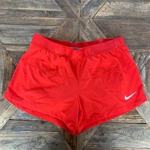 Nike Dri-fit Athletic Fully Lined Shorts | Red | Women's Medium